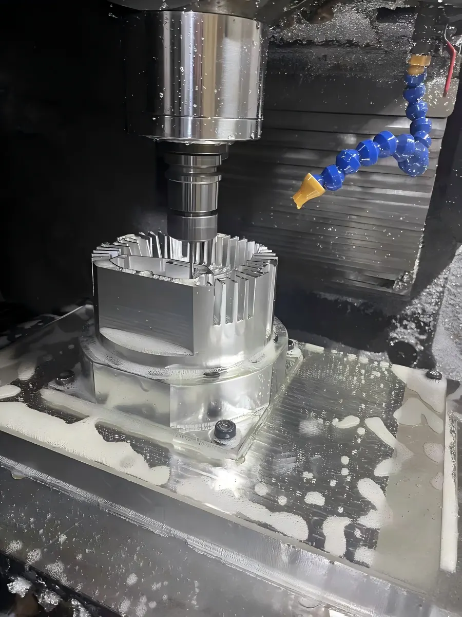 CNC machining process at a reviewed precision component factory